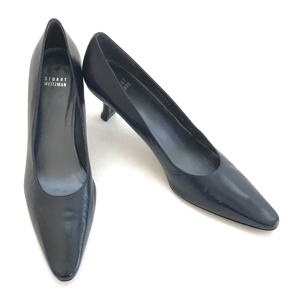 Stuart Weitzman Black Stiletto Heels Classic Design